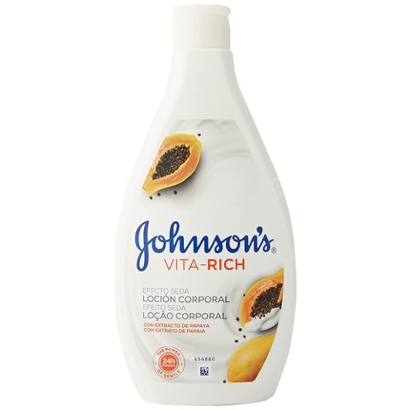 Johnsons Vita Rich Silk Effect Papaya Body Lotion 400ml with Papaya Extract