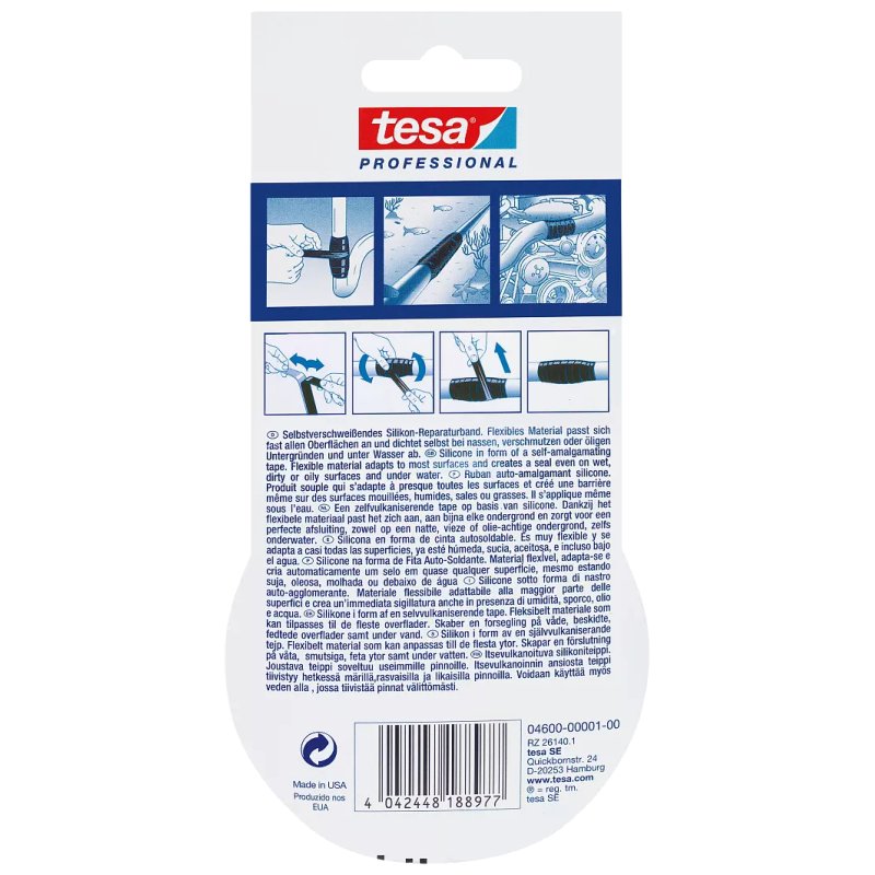 Tesa 04600-00001-00 4600-01-00 Sealing Tape Xtreme Conditions Premium Black Lx