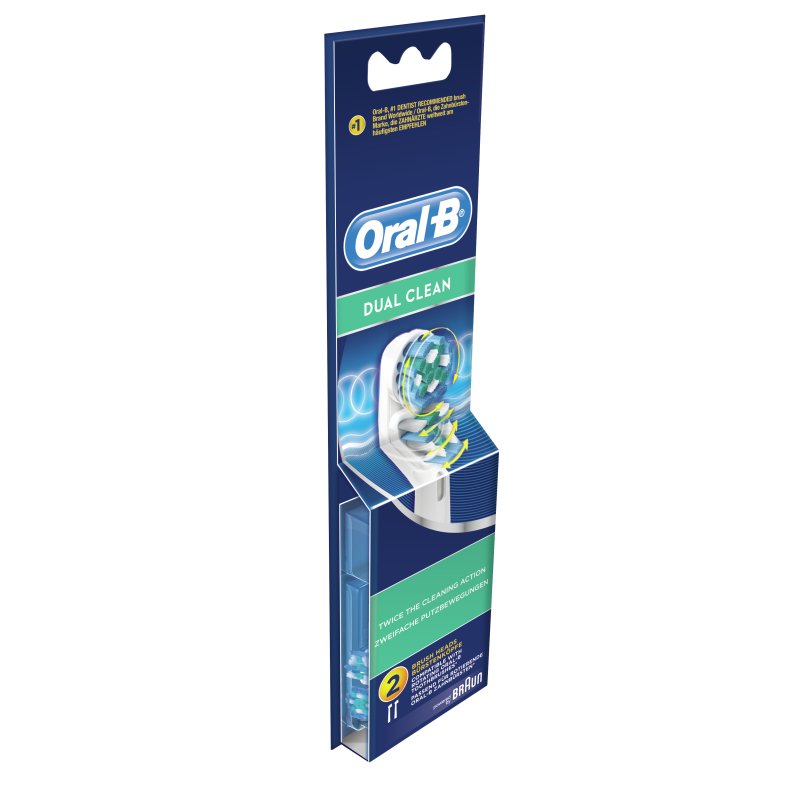 Oral-B Dual Clean brossettes, Lot De 2