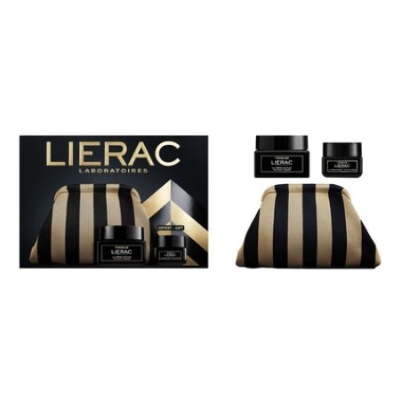 Lierac Premium Silky Antiwrinkle Cream 50ml Eye Cream 20ml Cosmetic Bag