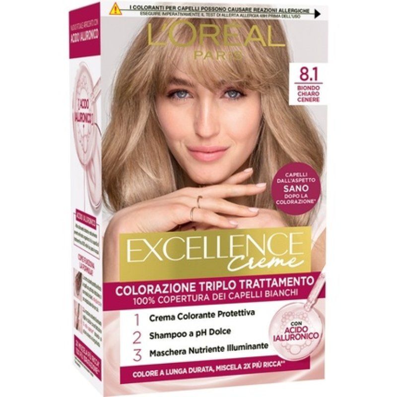 L'Oral Excellence N 81 New Light Ash Blonde Hair Color