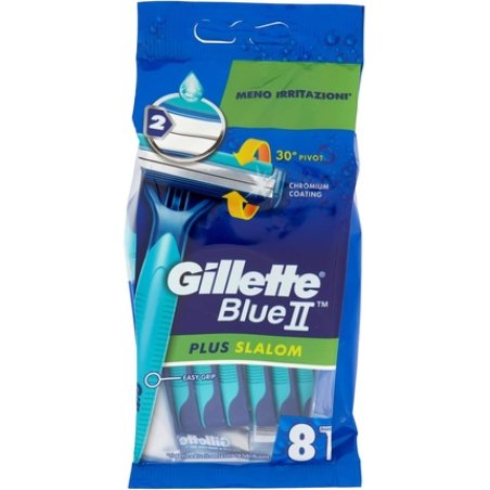 Gillette Blue II Plus Disposable Razor Pack of 8