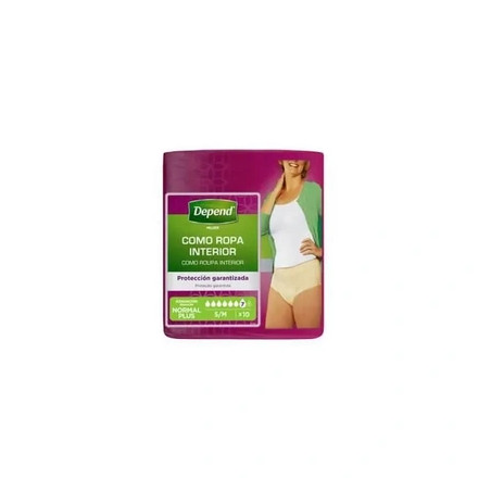Depend Panties, Highly Absorbent for Bladder Weakness Women S-M Beige - Pack of 10