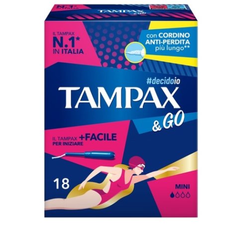 Tampax & Go Mini 18 Count Tampons