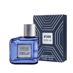 Replay TANK Plate for Man Eau de Toilette Youthful Fresh Woody Fragrance 30ml