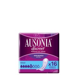 Ausonia Discreet Maxi Pads For Incontinence Without Wings 16 Units
