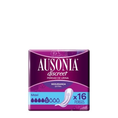 Ausonia Discreet Maxi Pads For Incontinence Without Wings 16 Units