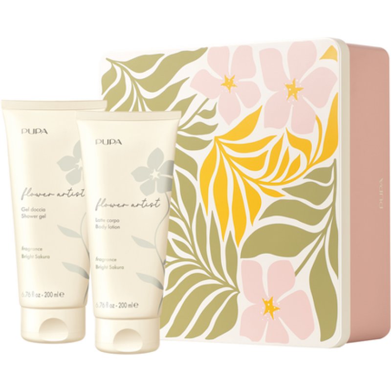 Pupa Flower Artist Bright Sakura Shower Gel 200 Ml Body Lotion 200 Ml