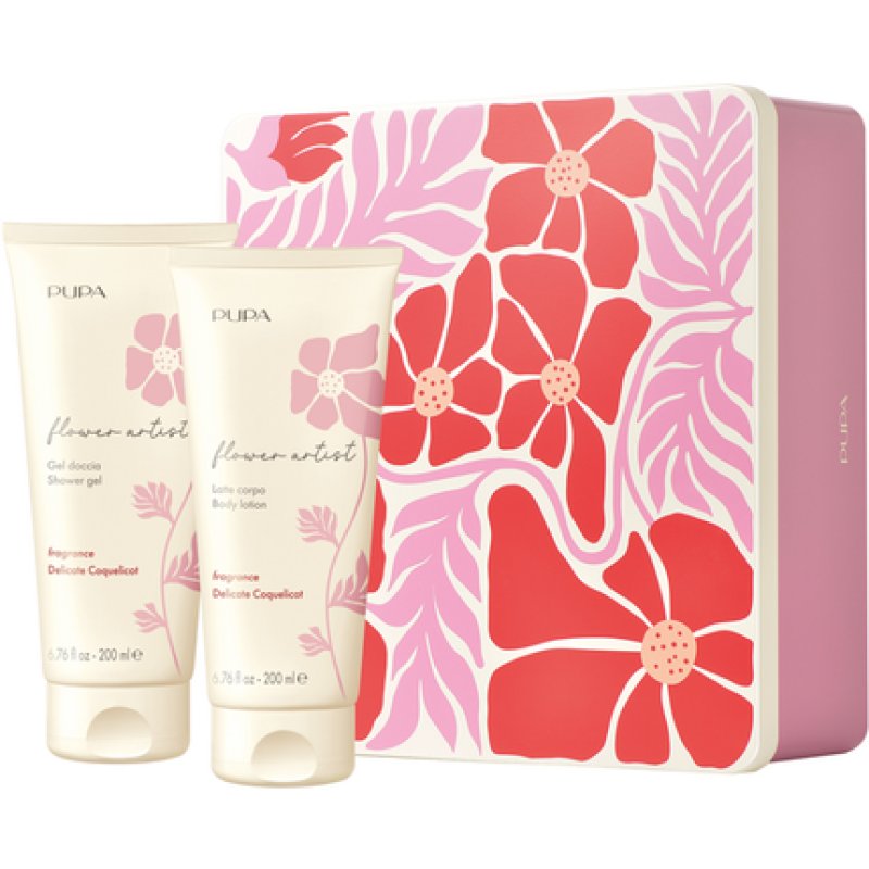 Pupa Flower Artist Delicate Coquelicot Shower Gel 200 Ml Body Lotion 200 Ml