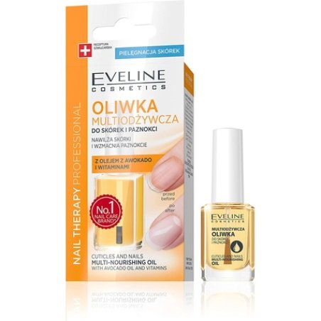 Eveline Nail and Cuticle Multi-Care Oil with Avocado Oil and Vitamins 12ml