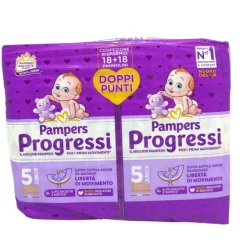 Pampers Progressi Diapers Size 5 Junior Pack Of 36 Double Pack