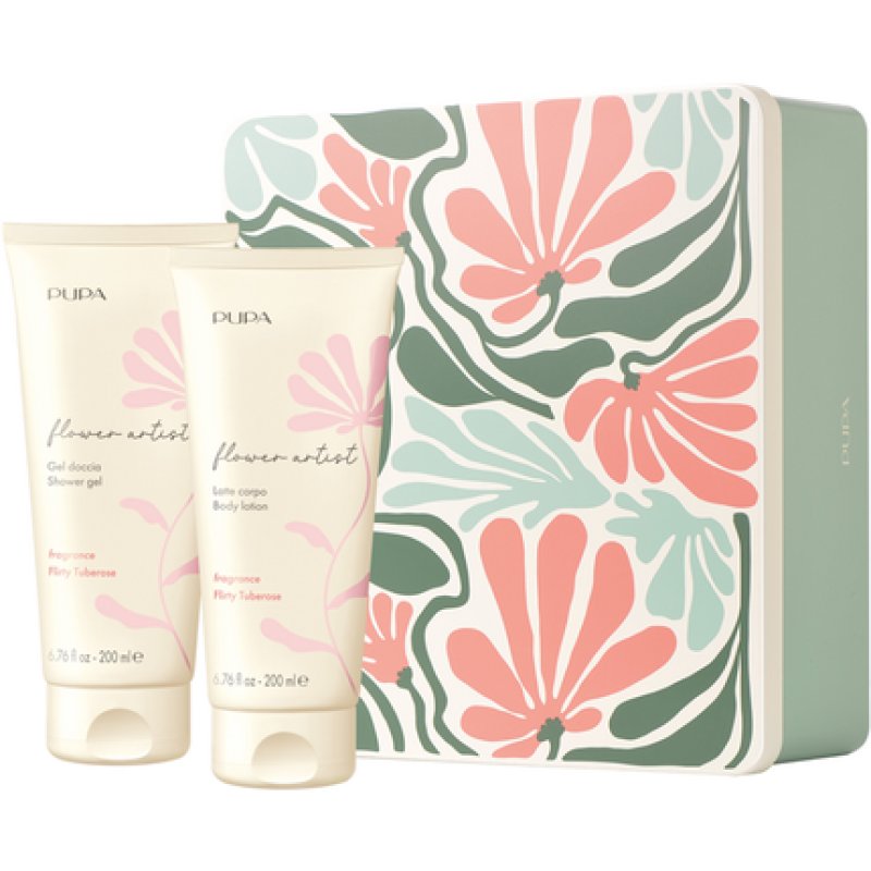 Pupa Flower Artist Flirty Tuberose Shower Gel 200 Ml Body Lotion 200 Ml