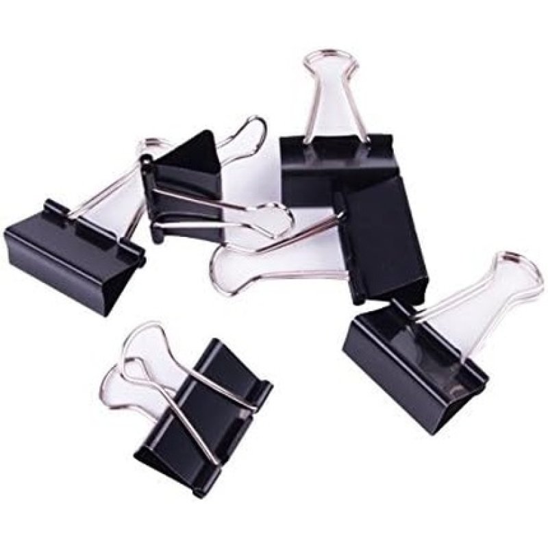 MP PA383 Set of 6 Steel Tweezers 32mm Black