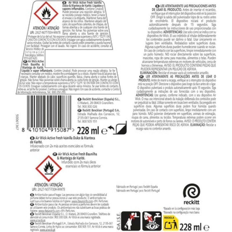 Air Wick Active Fresh Automatic Spray Non-Aerosol Home Air Freshener