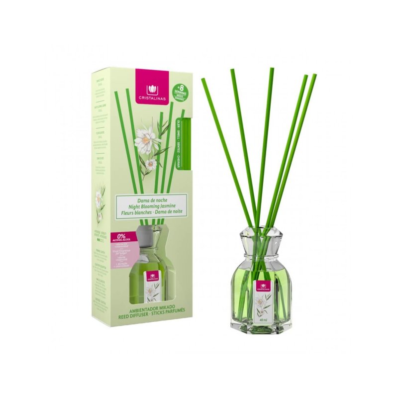 Cristalinas Reed Diffuser 40ml Night Blooming Jasmine
