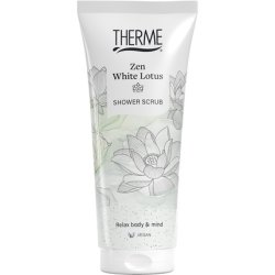 Therme Shower Scrub Zen White Lotus A Refreshing Body Scrub For A Soothing Shower Experience