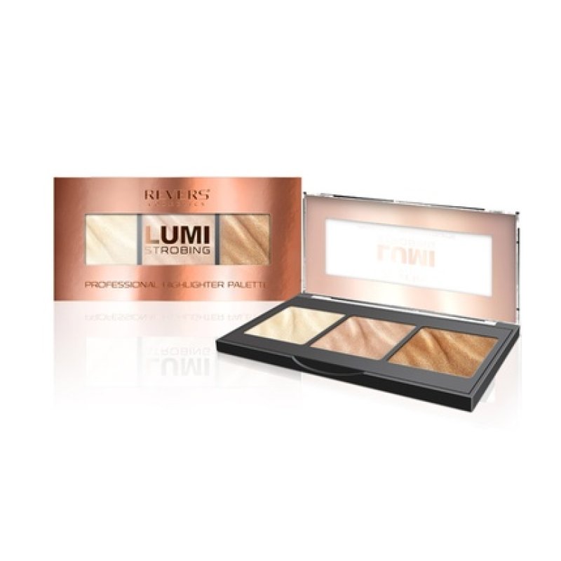 Revers Lumi Strobing Professional Highlighter Palette No 04 Professional Highlighter Palette For Face Makeup