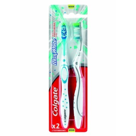 MAX WHITE Medium Toothbrush 2 Pack