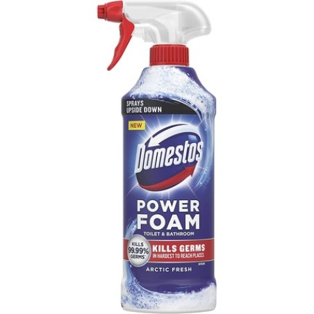 Domestos Power Foam Arctic Fresh Toilet and Bathroom Cleaner Spray 450ml