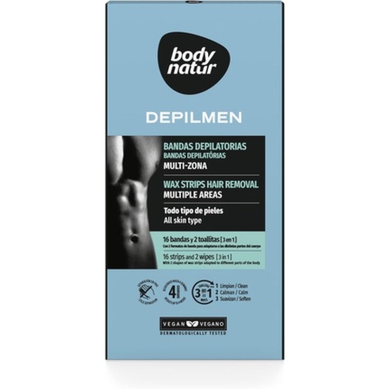 Bodynatur B.NATUR DEPILAT MEN 16 Units Black