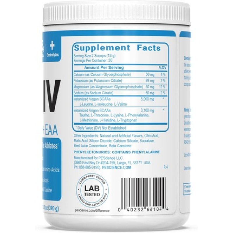 Pescience Amino IV Orange Dreamsicle 60 Scoop BCAA and EAA Powder