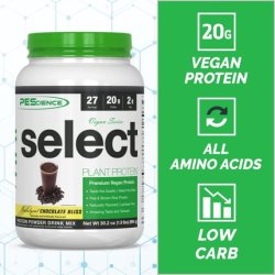Pescience Select Vegan Plant Based Protein Powder Chocolate 27 Servings