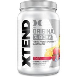 XTEND Original BCAA Powder Knockout Fruit Punch 7g BCAA Electrolytes for Recovery & Hydration 90 Servings