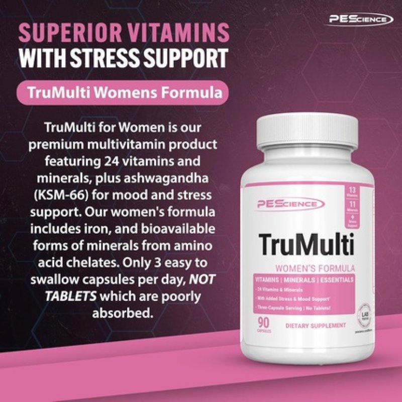 Pescience Trumulti Women's Multivitamin with Premium Quality Vitamin C, D, Zinc