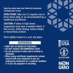 Magnesium Caps 500mg 100 Vegetarian Capsules