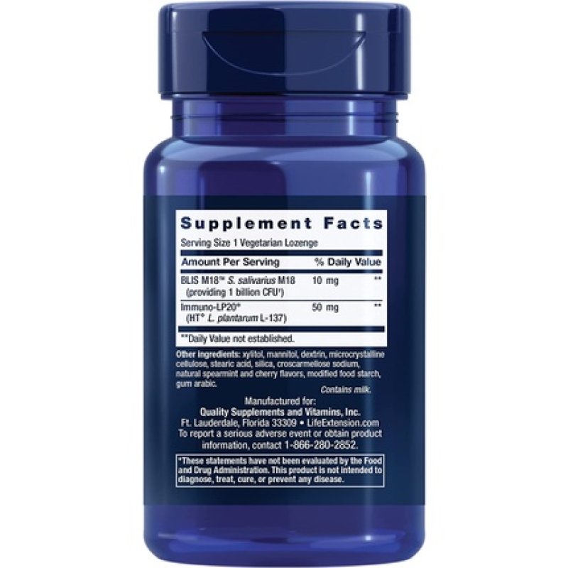 Life Extension Florassist Oral Hygiene 30 Lozenges