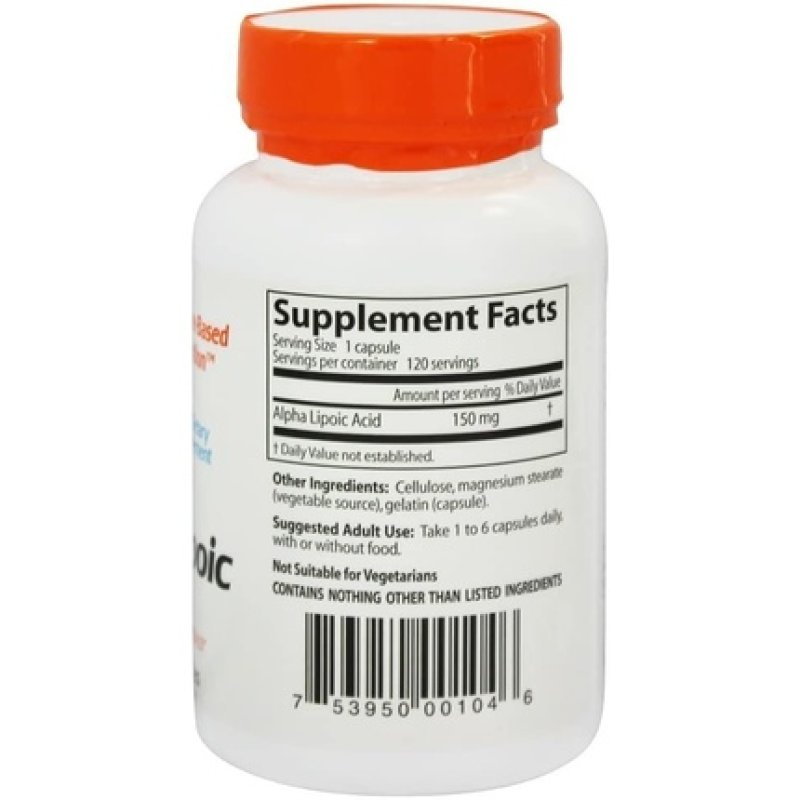 Doctor's Best Alpha Lipoic Acid 150mg Vegetarian Capsules