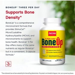 Jarrow Formulas Bone-Up Capsules for Bone and Cardiovascular Health 180 Count - Gold