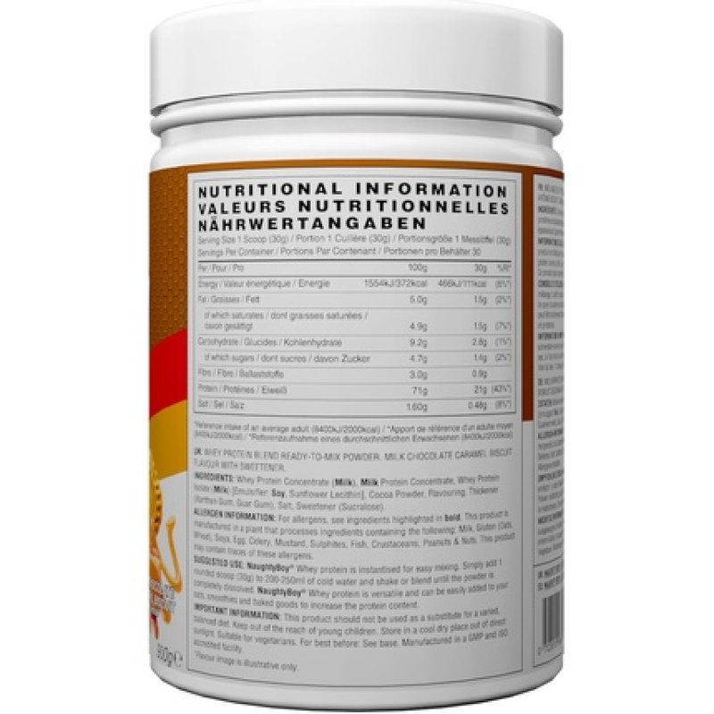 Naughty Boy Advanced Whey Protein Powder - Optimum Taste and Mixability
