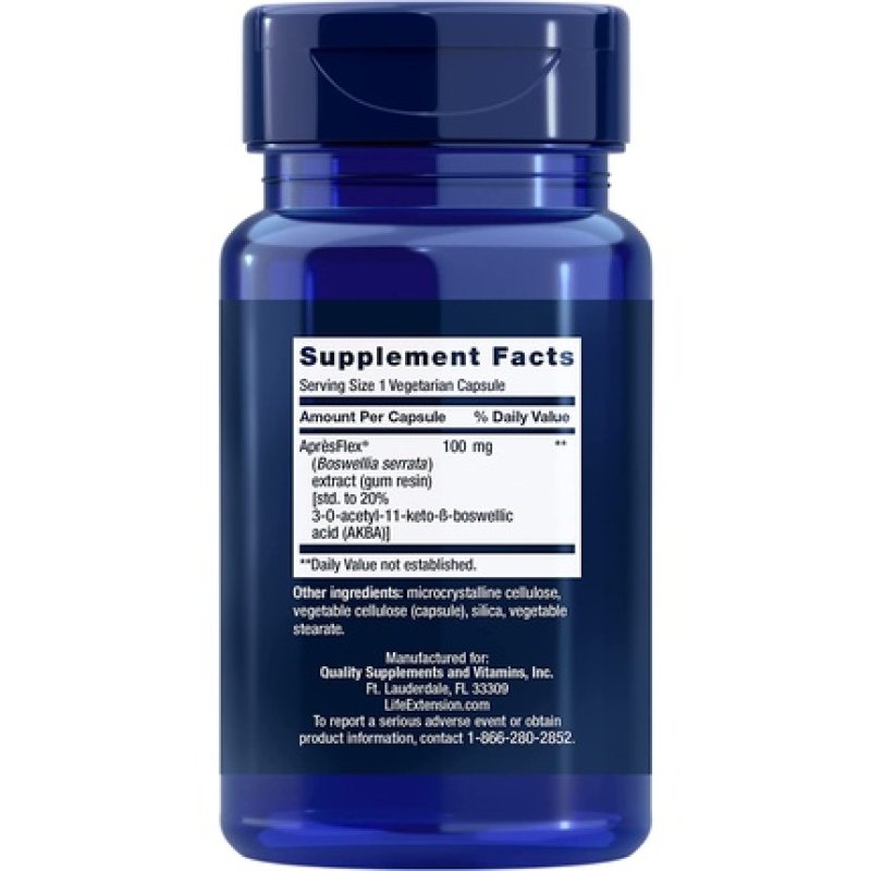 Life Extension 5-LOX Inhibitor with AprèsFlex Joint Health Support 100mg 60 Capsules