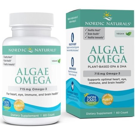 Nordic Naturals Algae Omega 625mg Soft Gels 60 Count