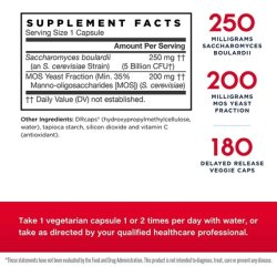 Jarrow Saccharomyces Boulardii Moss 180 180 Vegetarian Capsules