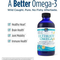 Nordic Naturals Ultimate Omega Xtra Liquid Lemon Flavor 3400mg Omega-3 1000 IU Vitamin D3 8oz