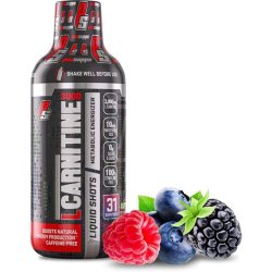 ProSupps L-Carnitine 3000 Stimulant Free Liquid Shots Metabolic Energizer and Fat Burner 31 Servings Berry