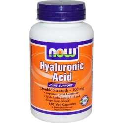 NOW Foods Double Strength Hyaluronic Acid 120 Vegetarian Capsules