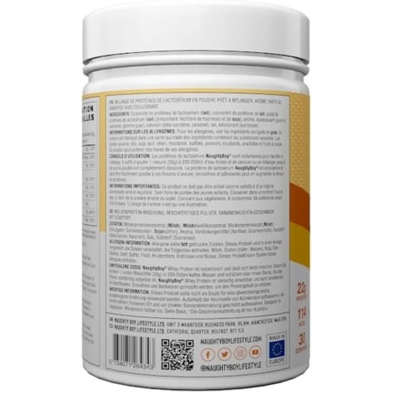 Naughty Boy Advanced Whey Protein Powder - Optimum Taste and Mixability