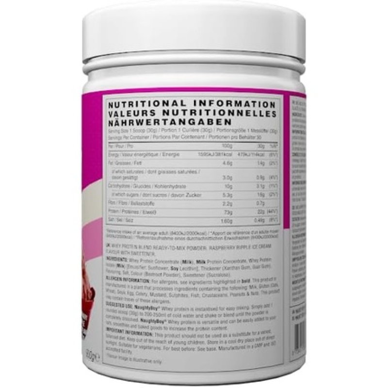 Naughty Boy Advanced Whey Protein Powder - Optimum Taste and Mixability