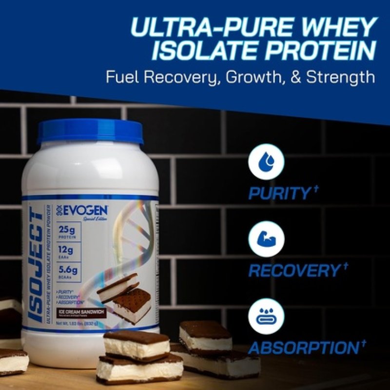 Evogen Isoject Whey Protein Isolate Ultrapure Protein Powder