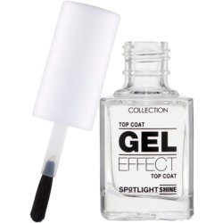 Collection Cosmetics Long Lasting Spotlight Shine Gel Effect Nail Polish Top Coat 10.5ml Clear