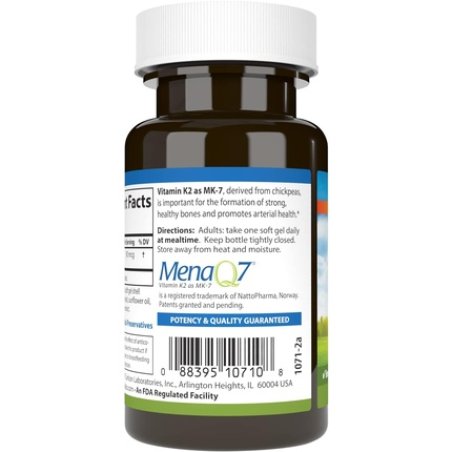 Carlson Vitamin K2 MK-7 Menaquinone 90 Mcg Bone Support Calcium