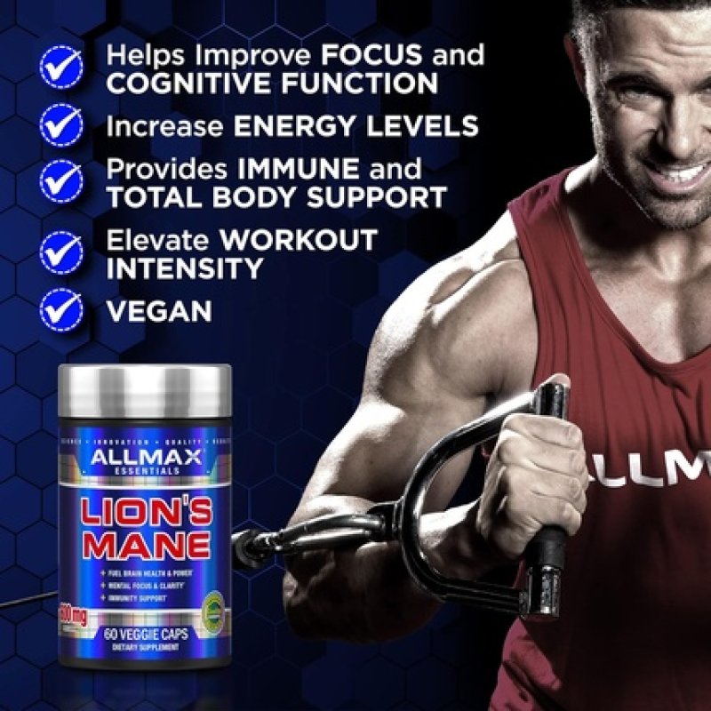 Allmax Lion's Mane Advanced Nootropic 60 Veggie Capsules