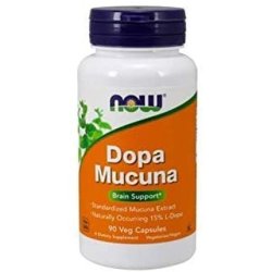 Now Foods Mucuna DOPA 15% Extract 90 VCaps - Pack of 4