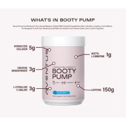 Aventus Booty Pump Preworkout Powder for Strength and Energy with Collagen