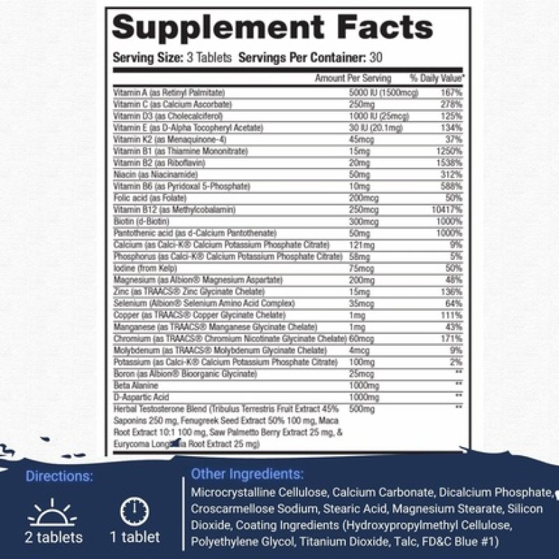 Gaspari Nutrition Anavite Xt Multivitamin and Mineral Complex for Men