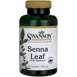 Swanson Senna Leaf 500 Milligrams 100 Capsules 4 Pack