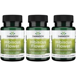 Swanson Full-Spectrum Hibiscus Flower Herbal Supplement 60 Capsules 400mg